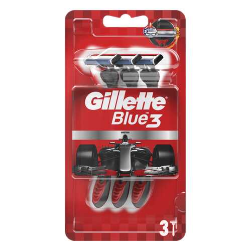 Бритвы одноразовые GILLETTE BLUE 3 Red 3 шт в МейТан