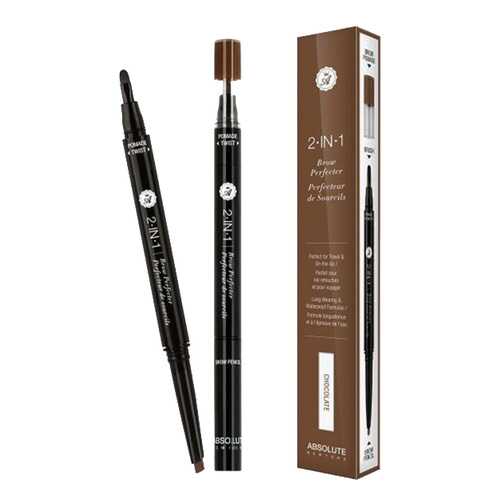 Карандаш-помадка для бровей Absolute New York 2 in 1 Brow Perfecter Chocolate в МейТан