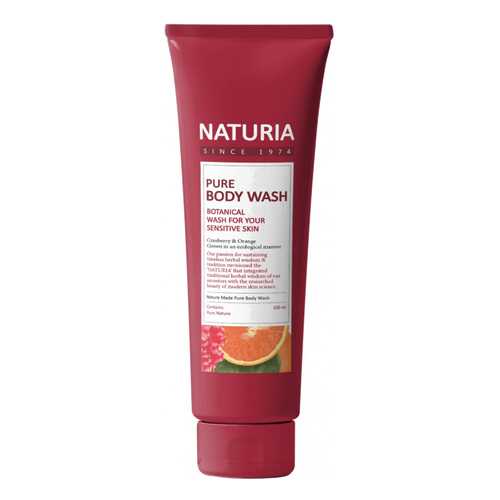 Гель NATURIA PURE BODY WASH Cranberry&Orange 100 мл в МейТан