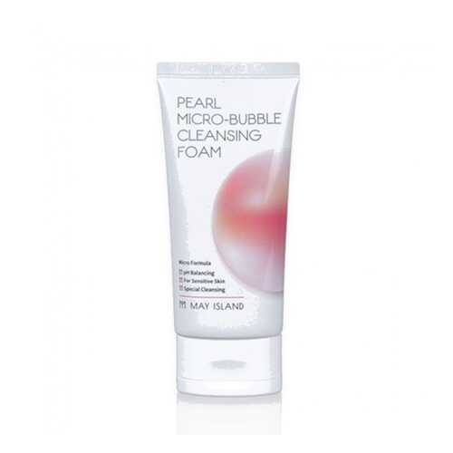 Пенка для умывания May Island Pearl Micro-Bubble Cleansing Foam 120мл в МейТан