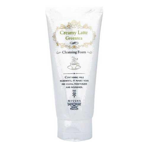 Пенка для умывания Missha Creamy Latte Cleansing Foam Green Tea 172 мл в МейТан