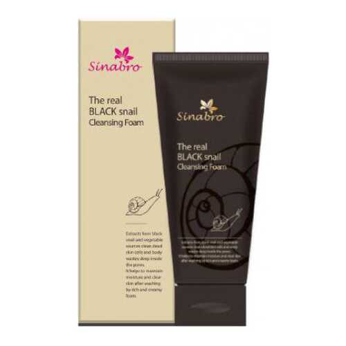 Пенка для умывания Sinabro The real black snail cleansing foam в МейТан