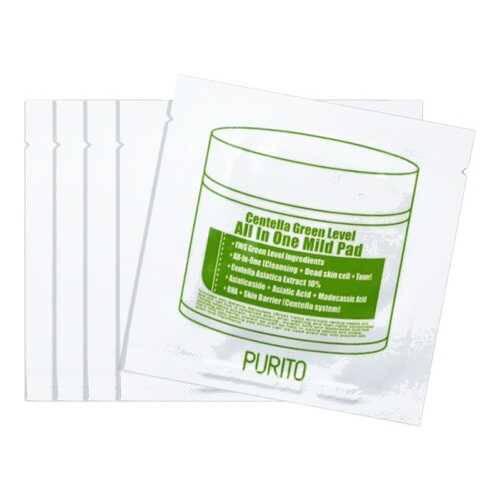 Средство для очищения Purito Centella Green Level All In One Mild Pad 10 шт в МейТан