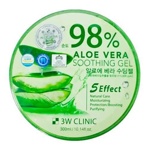 Гель для лица 3W Clinic Aloe Vera Soothing Gel 300 г в МейТан