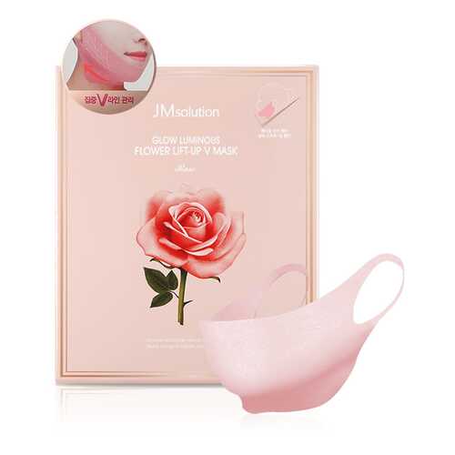 Лифтинг-маска для лица Jm Solution Glow Luminous Flower Lift-Up V Mask Rose в МейТан