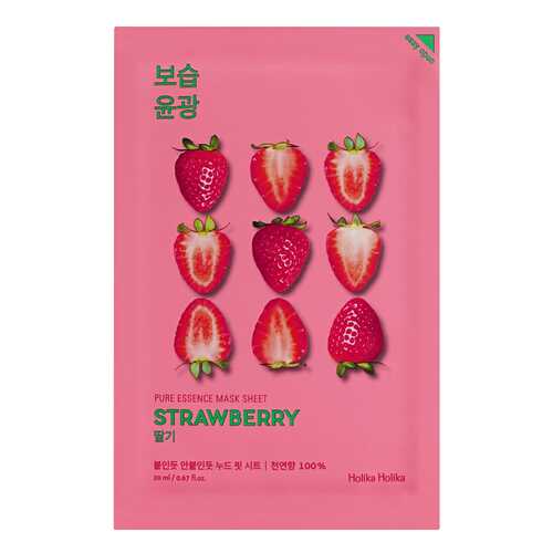 Маска для лица Holika Holika Pure essence Mask Sheet Strawberry 20 мл в МейТан