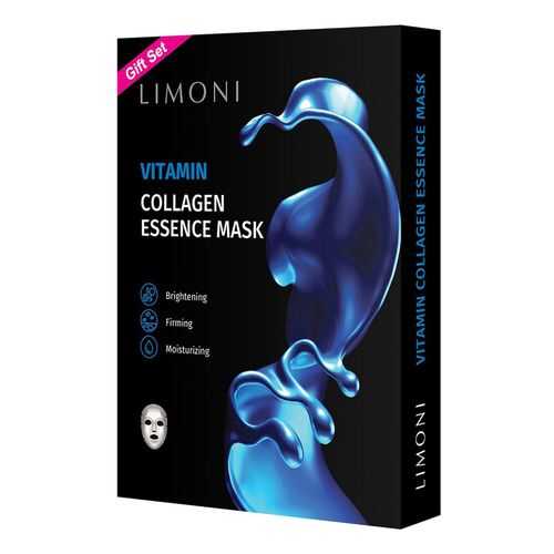 Тканевые маски Limoni Vitamin Collagen Set витаминизирующие с коллагеном, 6 шт в МейТан