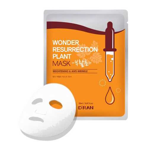 Восстанавливающая чудо маска DRAN Wonder Resurrection Plant Mask 10 шт в МейТан