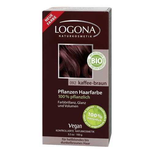 Краска для волос Logona Herbal Hair Colour 092 Coffee Brown 100 г в МейТан