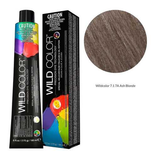 Wildcolor - Стойкая крем-краска Permanent Hair Color 7.1 7A Пепельный блонд 180 мл в МейТан