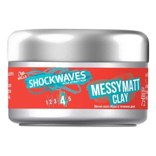 Средство для укладки волос Wella Shockwaves Messy Matt Clay в МейТан